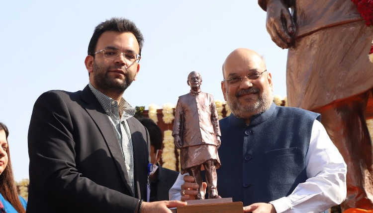Rohan Jaitley and Siddharth Verma celebrating their victory in DDCA elections.
